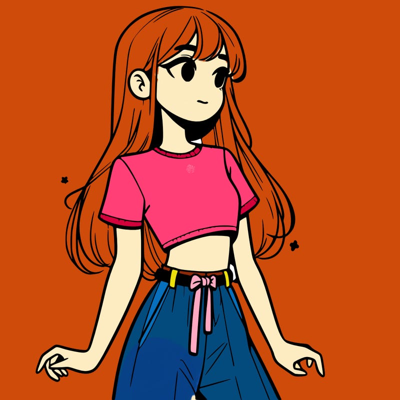 girl in a cute crop top