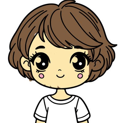 cute girl with pixie cut