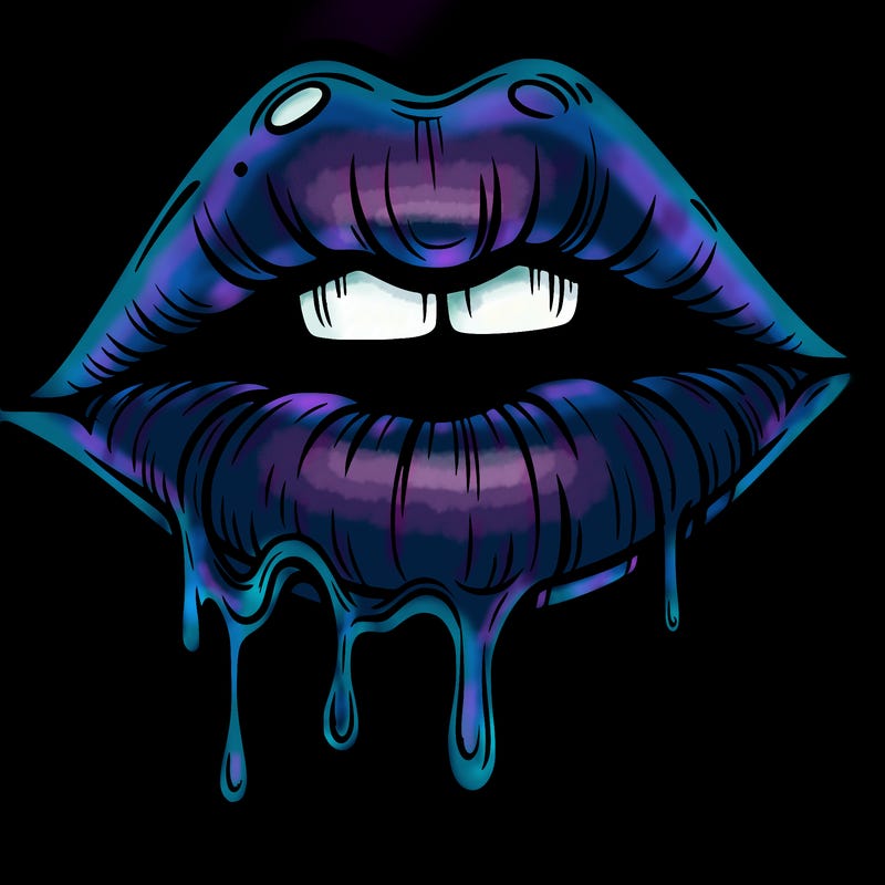 lips that look realistic and drip