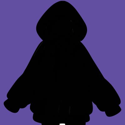 girl in oversized hoodie