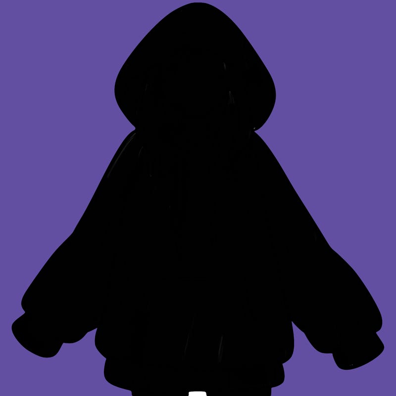 girl in oversized hoodie