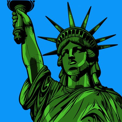 realistic statue of liberty