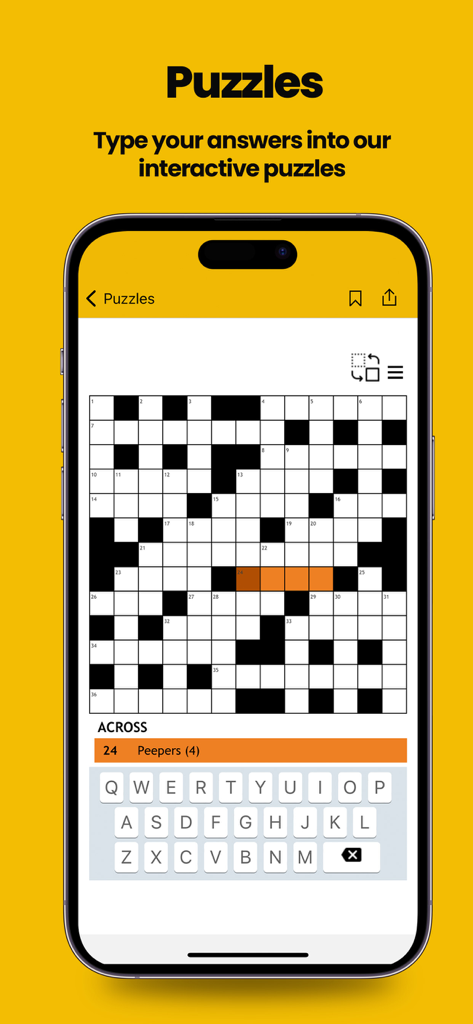 Una pantalla de teléfono inteligente que muestra una función de puzle interactivo en la aplicación Manchester Evening News