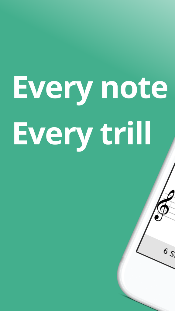 Fingercharts - フルート奏者向けのすべての音符とトリルを特徴とするFingerchartsアプリのプロモーション画面