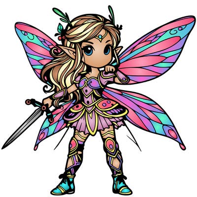 fantasy fairy warrior
