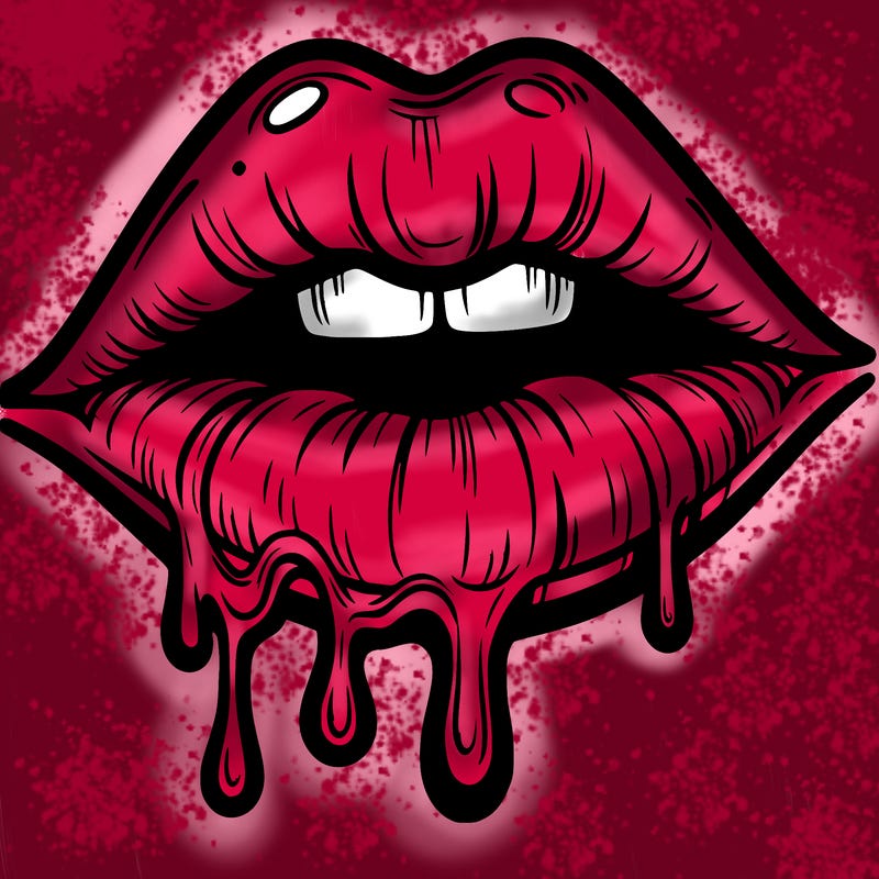 lips that look realistic and drip