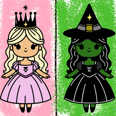 wicked glinda and elphaba
