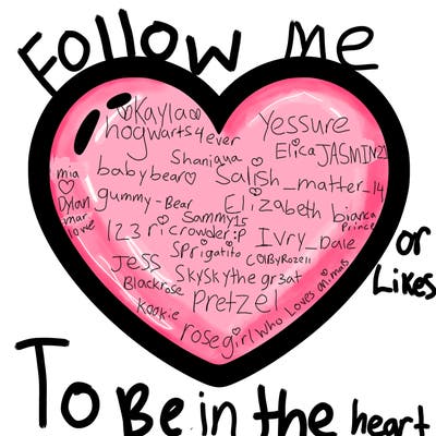 a blank heart