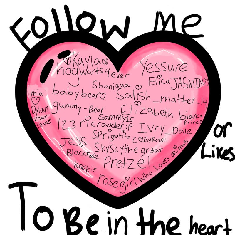 a blank heart