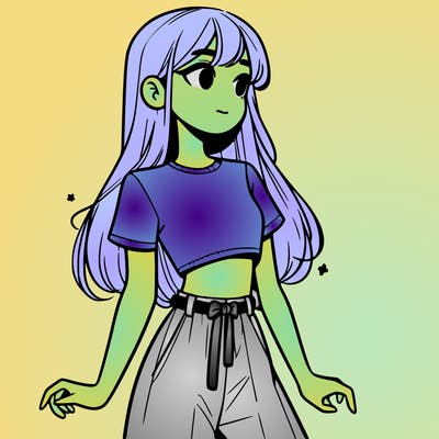 girl in a cute crop top