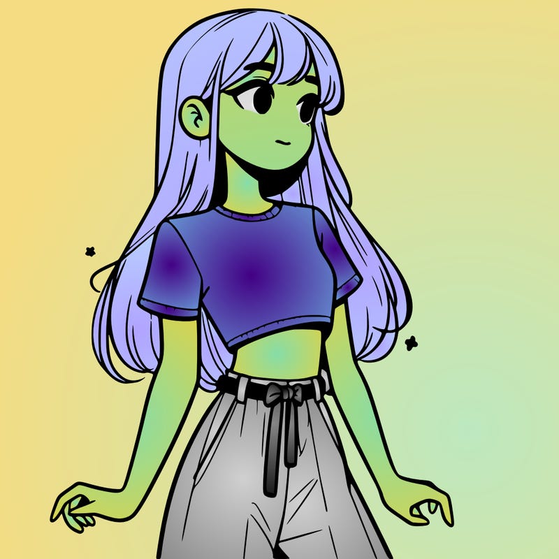 girl in a cute crop top