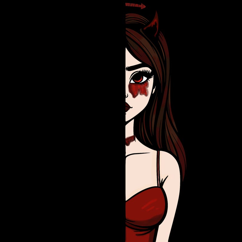 devil vs angel realistic girl