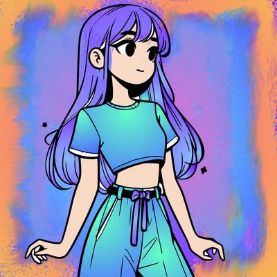 girl in a cute crop top