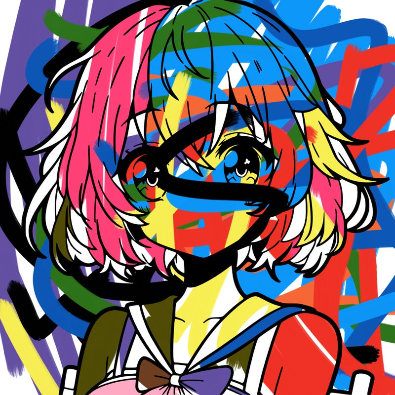 anime girl with short hair