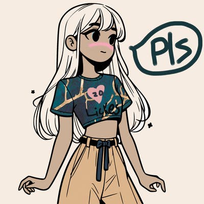 girl in a cute crop top