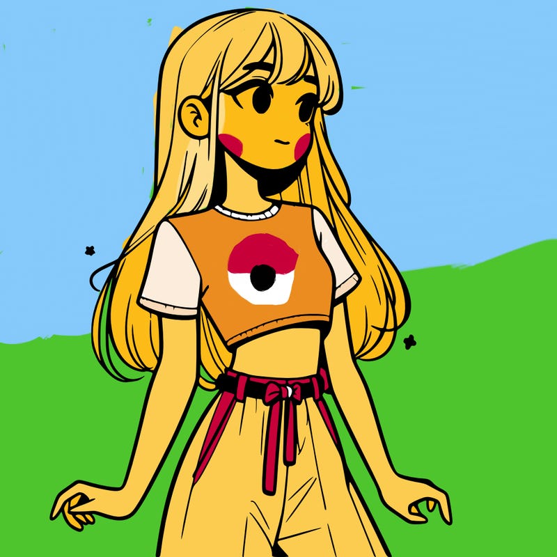girl in a cute crop top