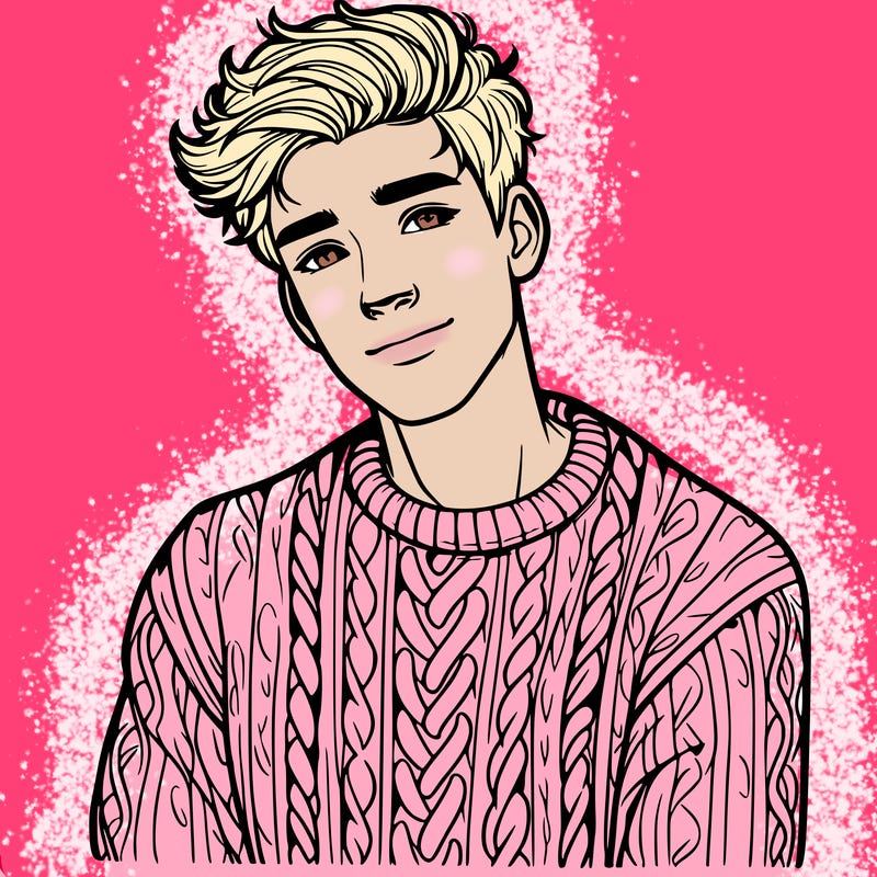 realistic guy with a beautiful jumper