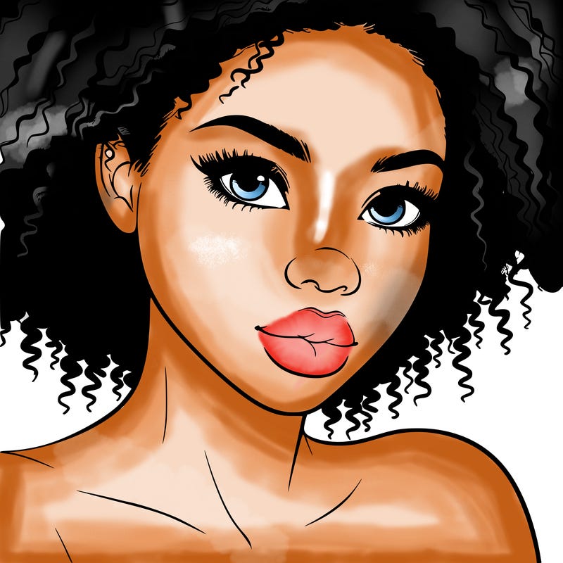 realistic black girl