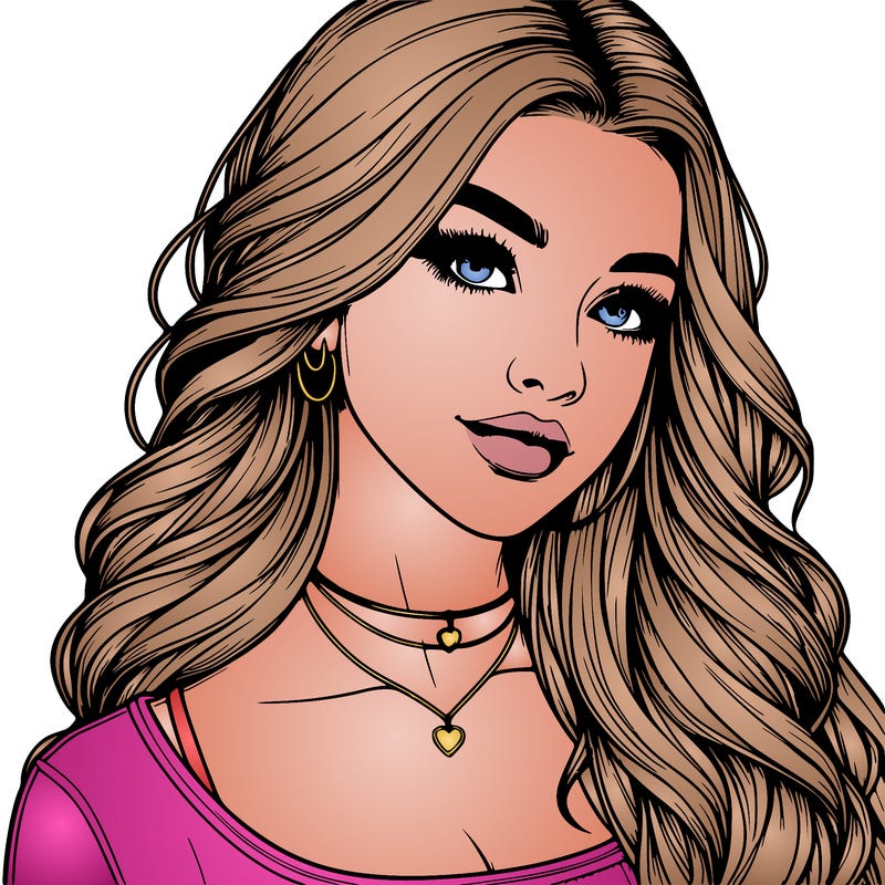 detailed realistic girl