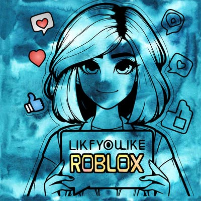 realistic girl saying like if you like roblox