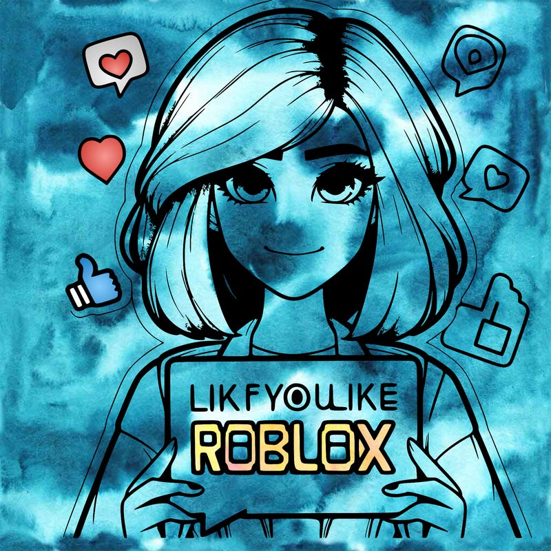 realistic girl saying like if you like roblox