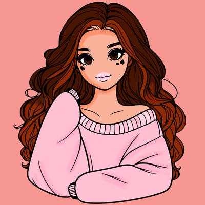 a beautiful girl in a big sweatshirt