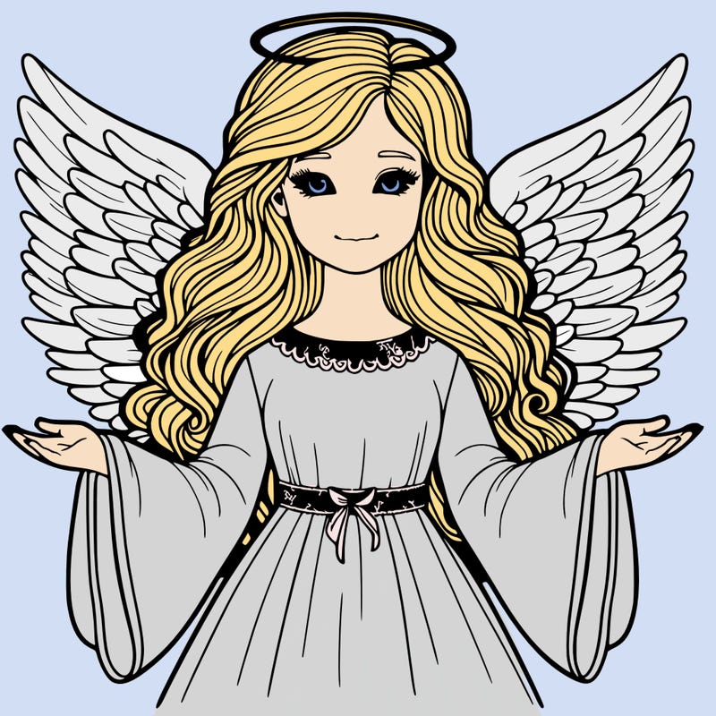 angel realistic girl