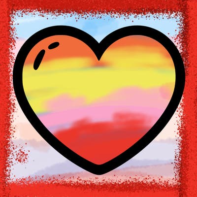 a blank heart