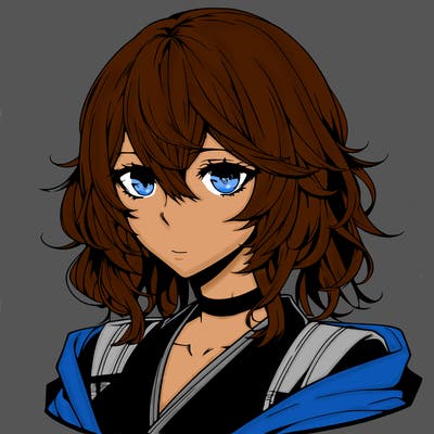 realistic anime character