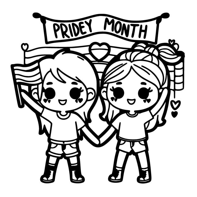 pride mounth 2 girls