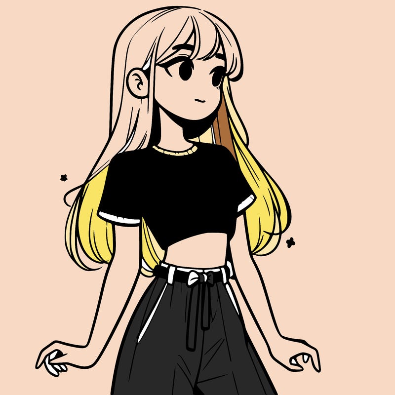 girl in a cute crop top