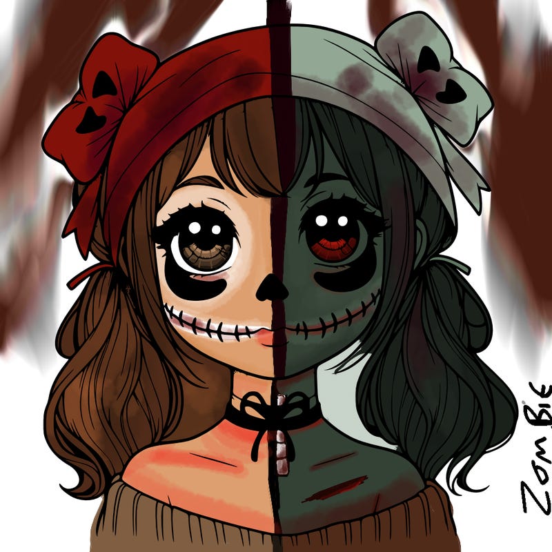 realistic girl halloween