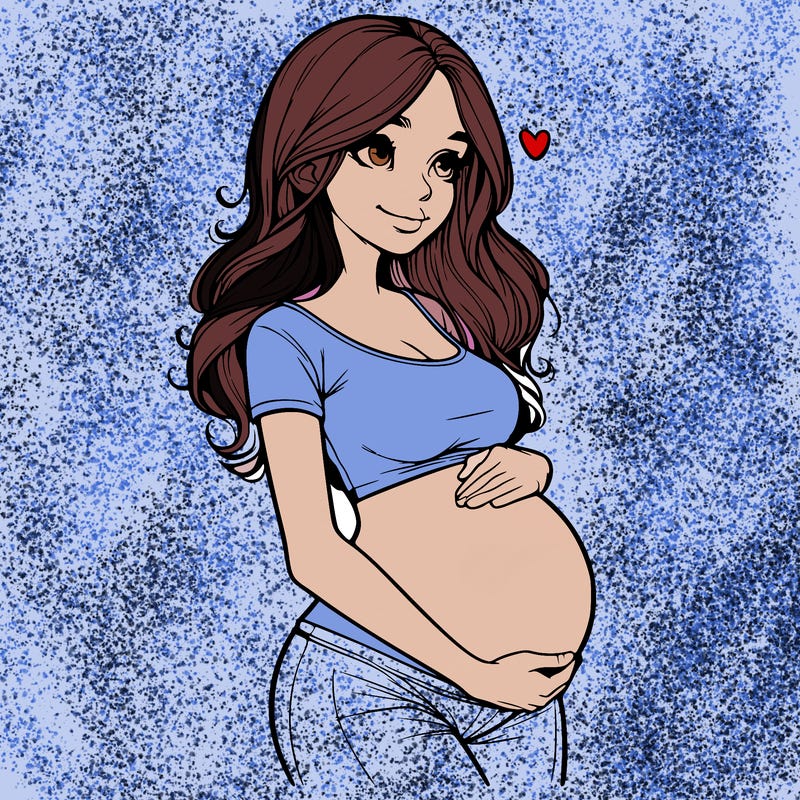 realistic pregnant girl