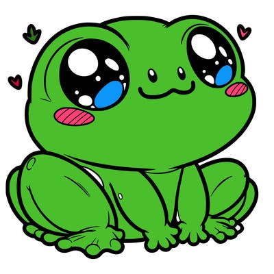 cute frog person realistic