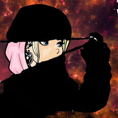 a realistic girl, spray painting