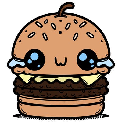 burger cute