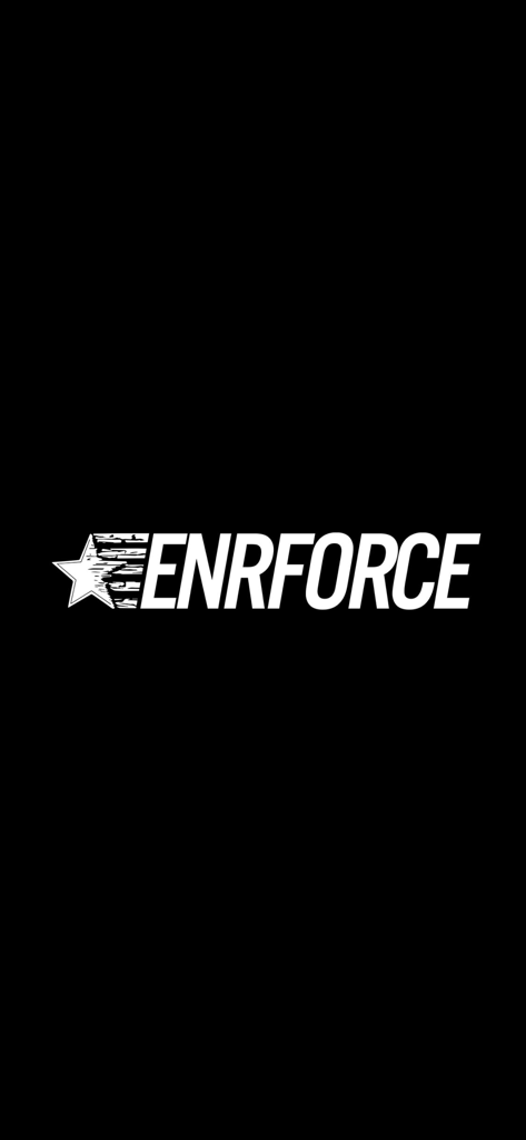 ENRFORCE - ENRFORCE app logo featuring a patriotic star on a solid black background