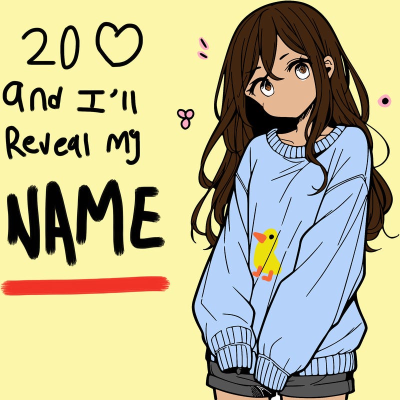 manga teen girl  in a sweater and baggy pants