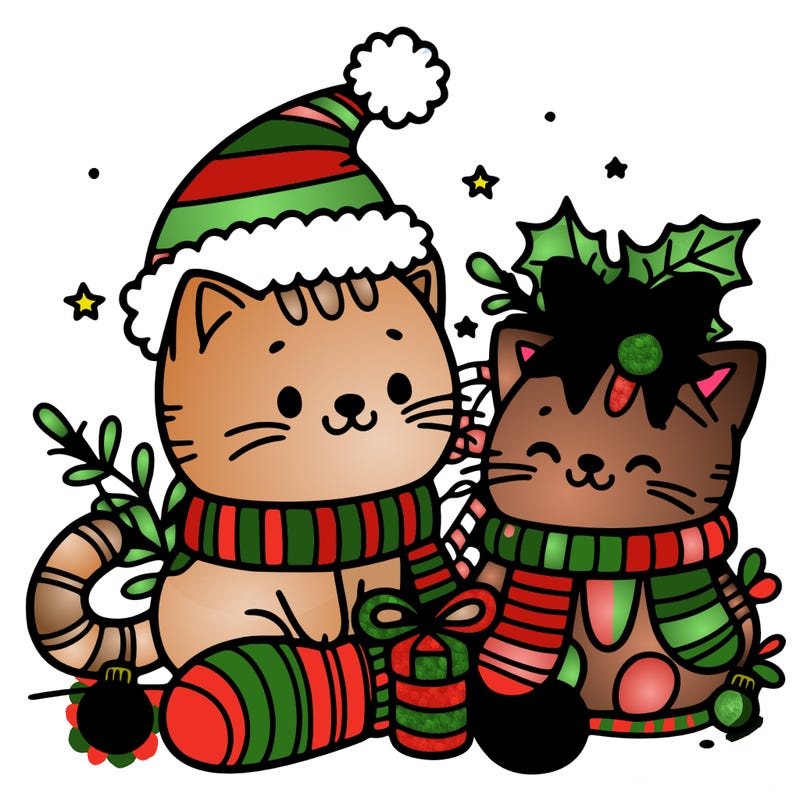 christmas cat animated