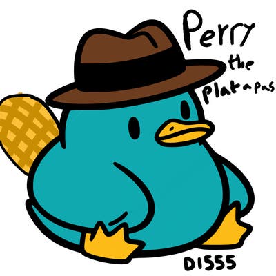 aesthetic duck with a hat