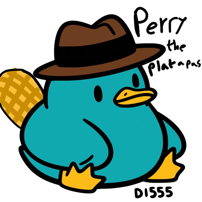 aesthetic duck with a hat