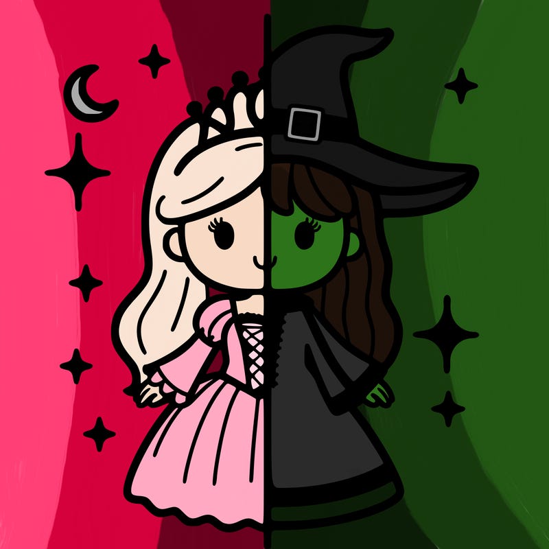 split princess and witch