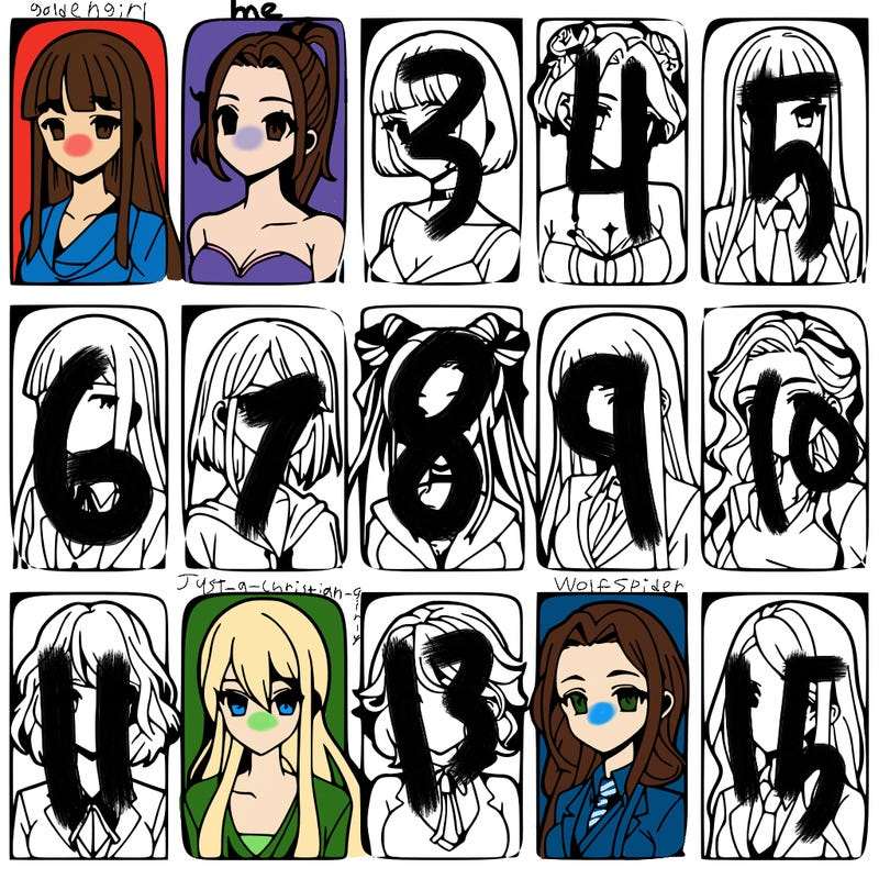 girls that look diffrent anime