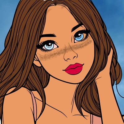 beautiful realistic girl