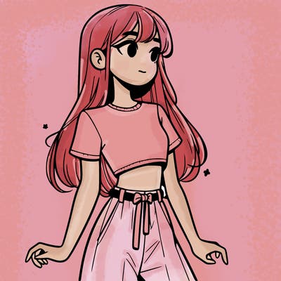 girl in a cute crop top