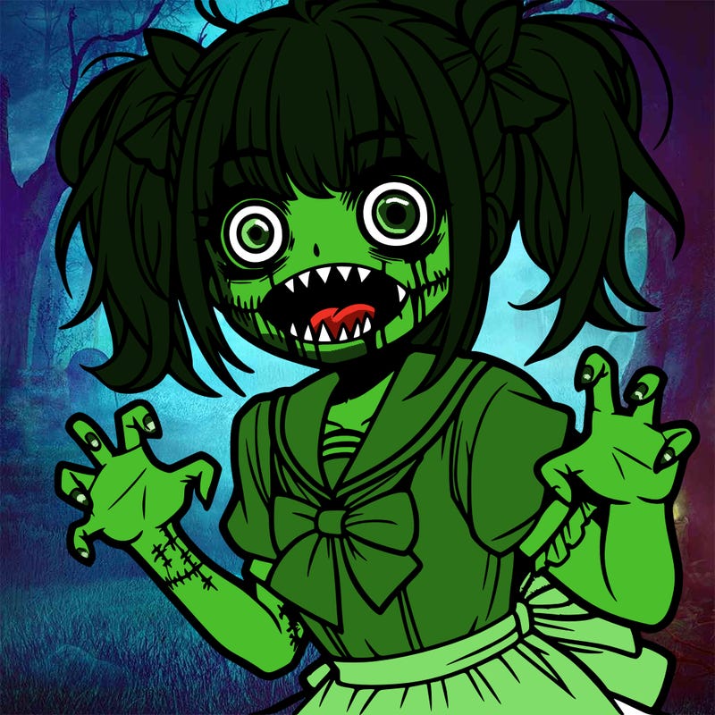 scary anime girl
