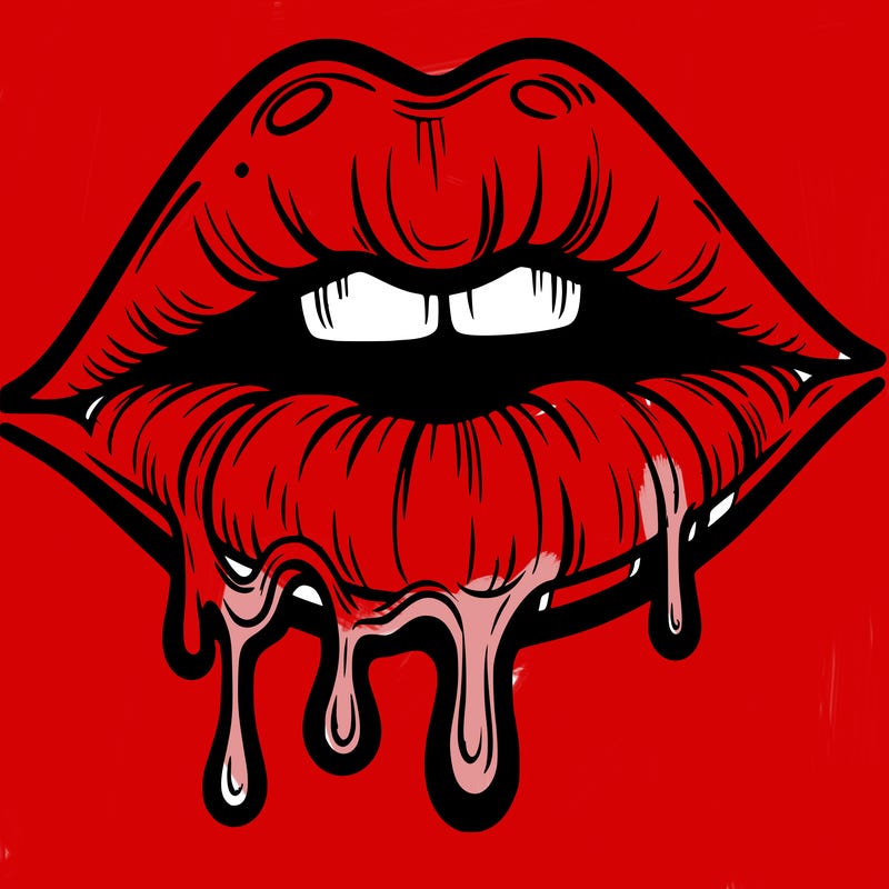 lips that look realistic and drip