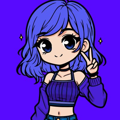 cute girl with crop top