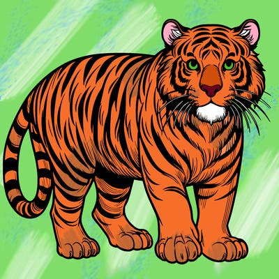 realistic tiger