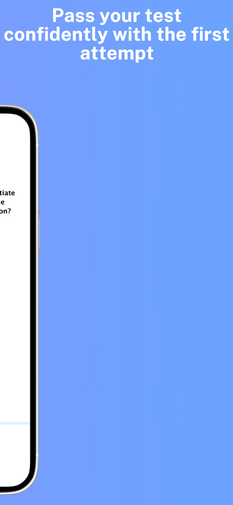 Smartphone displaying an ISACA certification exam preparation app with a message about passing the test confidently